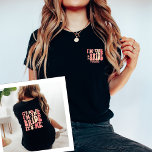 Cool It's Me Hi I'm the Bride Its Me Personalized T-Shirt<br><div class="desc">Step into the cool vibes of your bachelorette celebration with our "It's Me Hi I'm the Bride" personalized T-Shirt. This trendy and cute peach coral pink shirt is the perfect addition to your bridal party wardrobe. With a front and back print featuring retro wavy text and your name, it adds...</div>