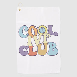 Cool IVF Club IVF Mom Dad Transfer Day Surrogate Golf Towel