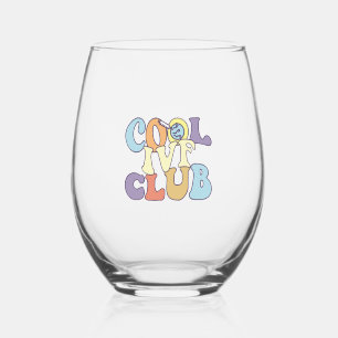 Cool IVF Club IVF Mom Dad Transfer Day Surrogate Stemless Wine Glass