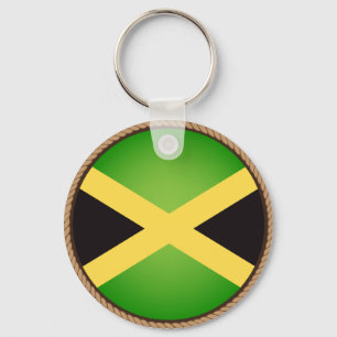 Cool Jamaican Flag Seal Keychain
