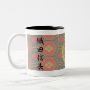 COOL JAPAN SAMURAI KAMON KANJI TENKAFUBU! Oda Two-Tone Coffee Mug