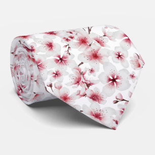 cool Japanese cherry blossoms Neck Tie