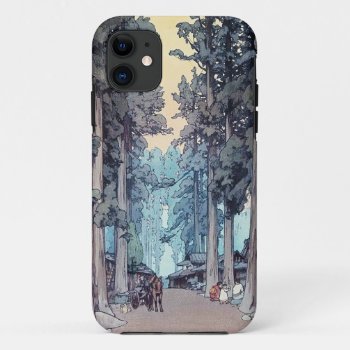 Cool Japanese Classic Hiroshi Tada Forest Painting Iphone 11 Case by TheGreatestTattooArt at Zazzle