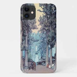 Cool japanese classic Hiroshi Tada forest painting Case-Mate iPhone Case