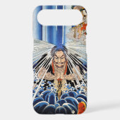 Cool Japanese Kunioshi Waterfall Meditation art Case-Mate iPhone Case (Back)