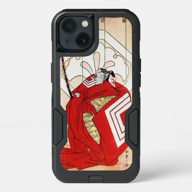 Cool japanese legendary hero samurai warrior art otterbox iPhone case (Back)