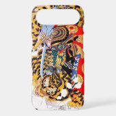 Cool japanese Legendary Samurai fight tiger art Case-Mate iPhone Case (Back)