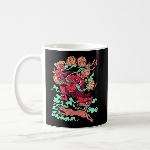 Cool Japanese Oni Ogre Demon Kuniyoshi Monster Uki Coffee Mug