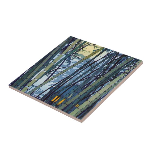 Cool japanese Shiro Kasamatsu Bamboo Early Summer Ceramic Tile (Side)