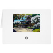 Cool japanese spring village town bridge cherry (Back Horizontal)