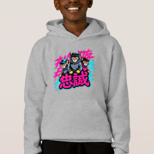 Cool Japanese Streetwear Cat - Gift for Anime Fans Hoodie