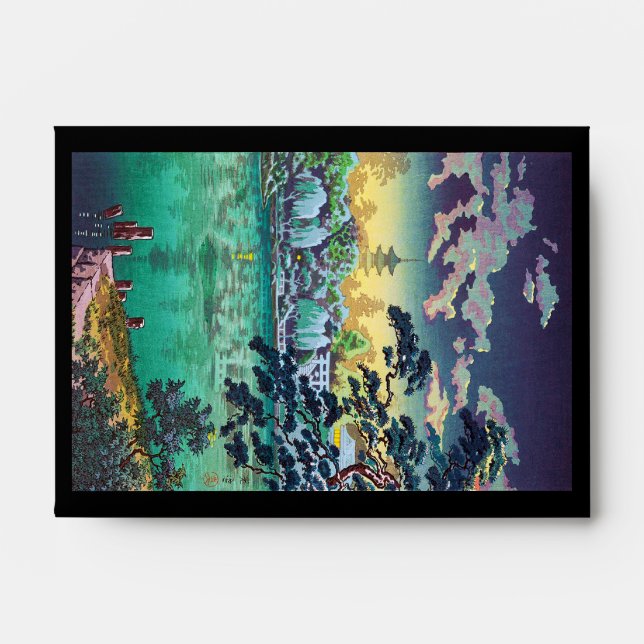 Cool japanese Ueno Shinobazu Pond Tsuchiya Koitsu Envelope (Front)