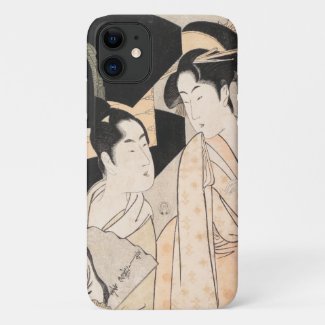 Cool japanese vintage ukiyo-e geisha lady maiko Case-Mate iPhone case