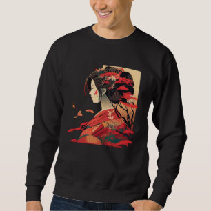 Cool Japanese Woman Sweatshirt