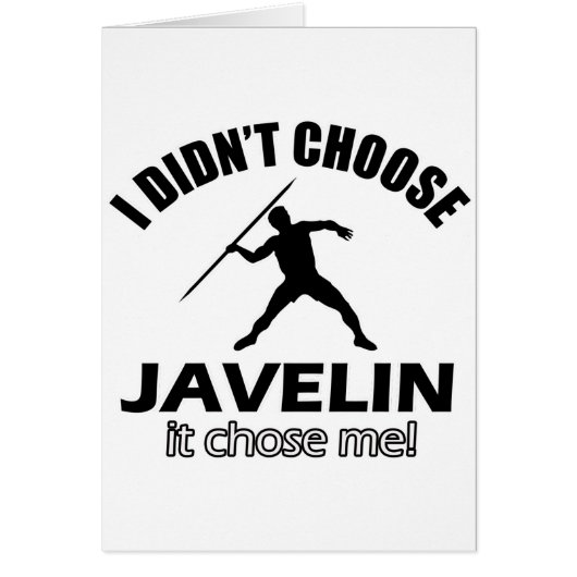 Cool Javelin designs Cards (Front)