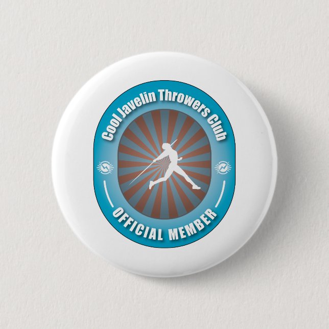 Cool Javelin Throwers Club Pinback Button (Front)