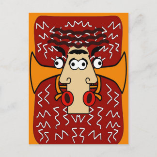 Cool Jazz Abstract Cubism 2 Postcard