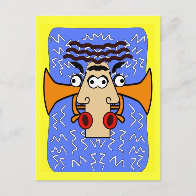 Cool Jazz Abstract Cubism , Jazz Fest 2011 Postcard (Front)