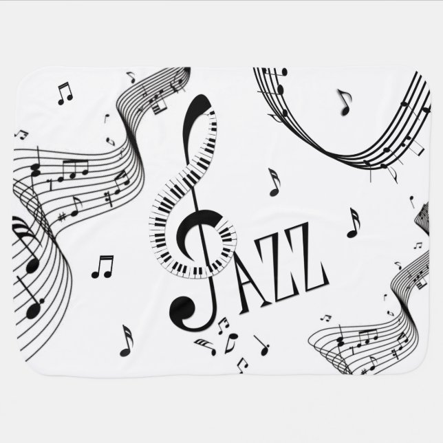 Cool Jazz Baby Blanket (Horizontal)