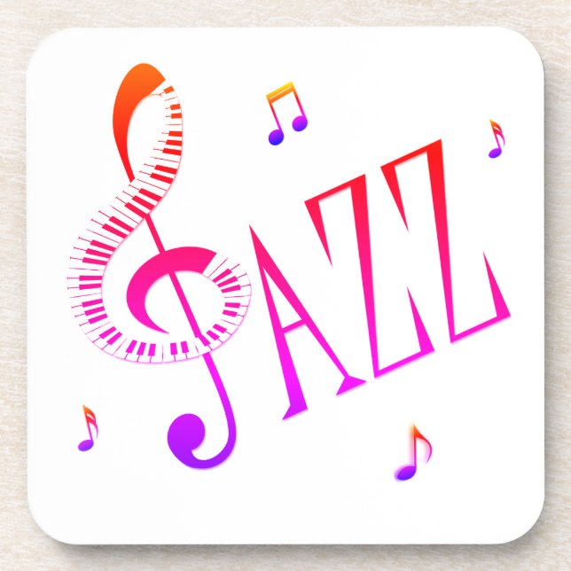 Cool Jazz Beverage Coaster (Front)