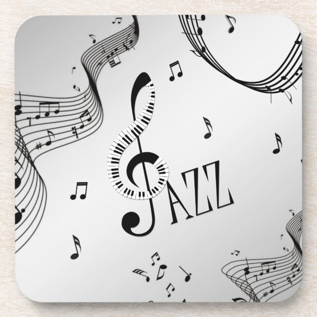 Cool Jazz Beverage Coaster (Front)