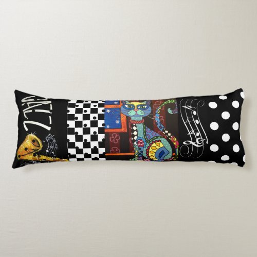 Cool Jazz Cat _ Body Pillow