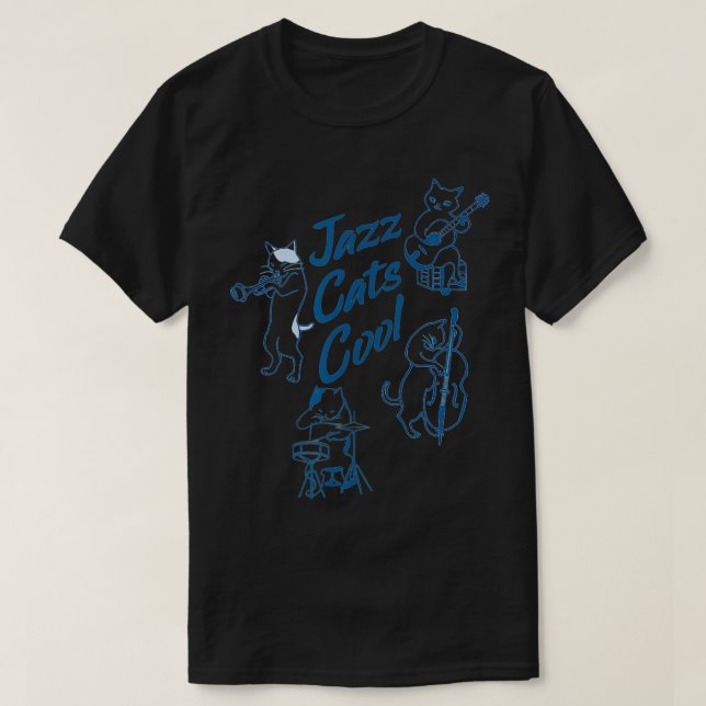 Cool Jazz Cats believe i can fly  T-Shirt (Design Front)
