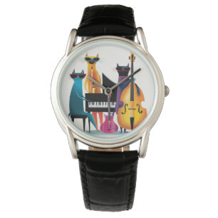 Cool Jazz Cats Musicians Band Watch