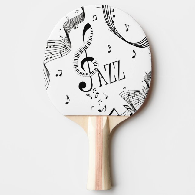 Cool Jazz Ping Pong Paddle (Front)