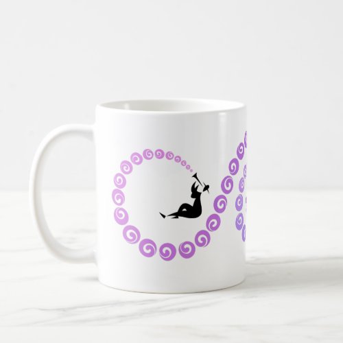 Cool Jazz Trumpet Musician Blue Lilac Coffee Mug