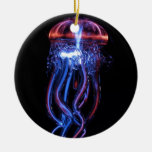Cool Jellyfish Luminous Light Phenomeno Ceramic Ornament at Zazzle