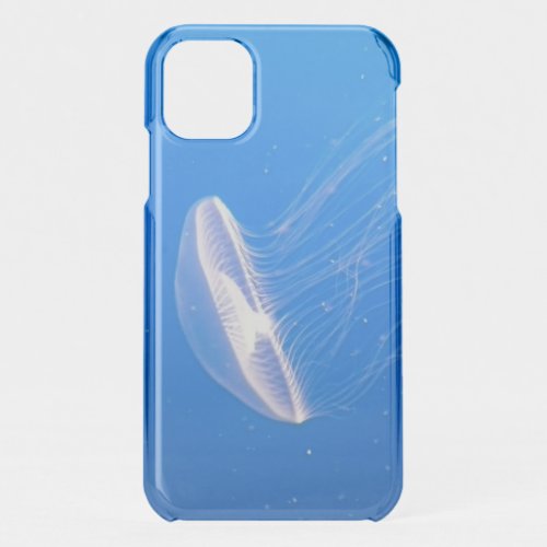 Cool Jellyfish Tentacles Bright Blue Water iPhone 11 Case