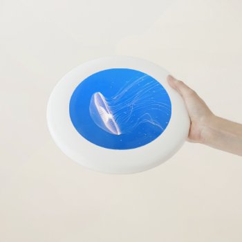 Cool Jellyfish Tentacles Bright Blue Water Wham-o Frisbee by beachcafe at Zazzle