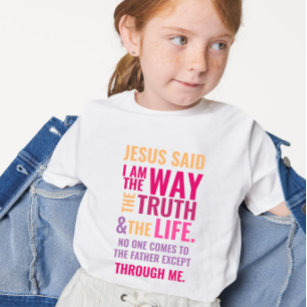 Cool Jesus  Bible Verse Girls'  T-Shirt