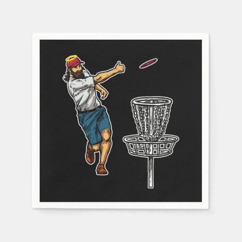 Cool Jesus Disk Golf Gift Idea Napkins