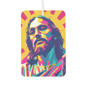 Cool Jesus Pop Art Air Freshener
