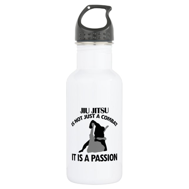 cool Jiu  jitsu DESIGNS Water Bottle (Front)