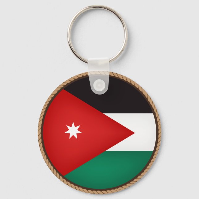 Cool Jordan Flag Seal Keychain (Front)