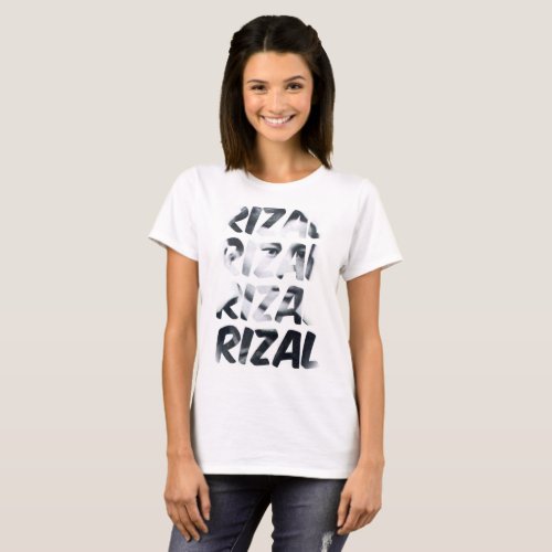 Cool Jose Rizal Activist Typography Tshirt