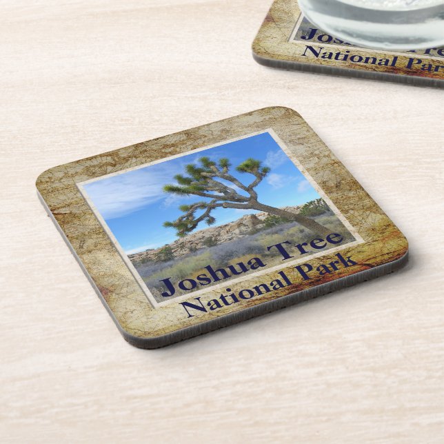 Cool Joshua Tree Cork Coaster! Beverage Coaster (Left Side)