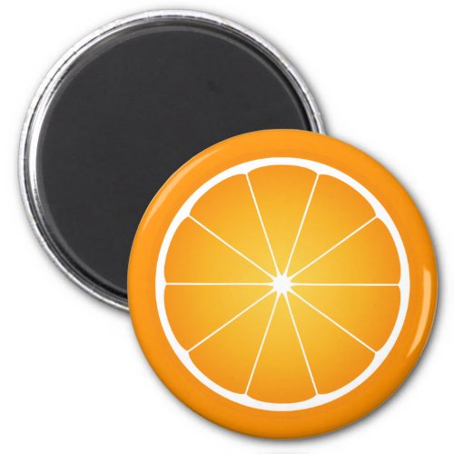 Cool Juicy Orange fruit slice Magnet