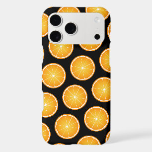 Cool Juicy Orange fruit slices pattern on black iPhone 17 Pro Max Case