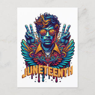 Cool Juneteenth Black History Month Angel Freedom  Postcard