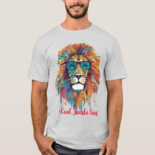 Cool Jungle King in shades T_Shirt