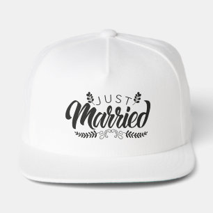 Cool just Married Wedding  Snap Back Hat