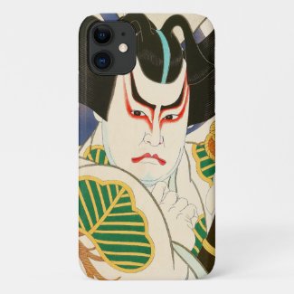 Cool kabuki actor samurai japanese portrait art Case-Mate iPhone case