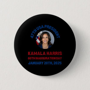 Cool Kamala Harris 2024 Inauguration Day Souvenir Button