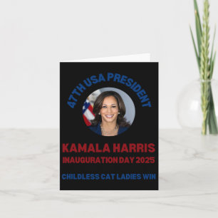 Cool Kamala Harris 2024 Inauguration Day Win Natio Card