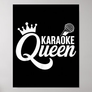 Cool Karaoke Art For Women Girls Singing Music Kar Poster