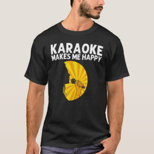 Cool Karaoke For Men Women Singer Microphone Karao T-Shirt